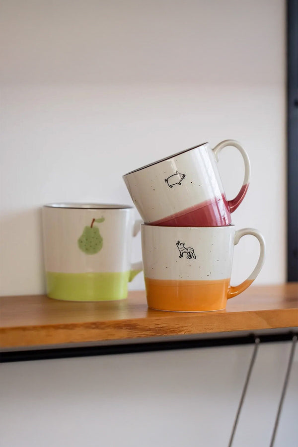 Minoyaki ceramic mug Pera