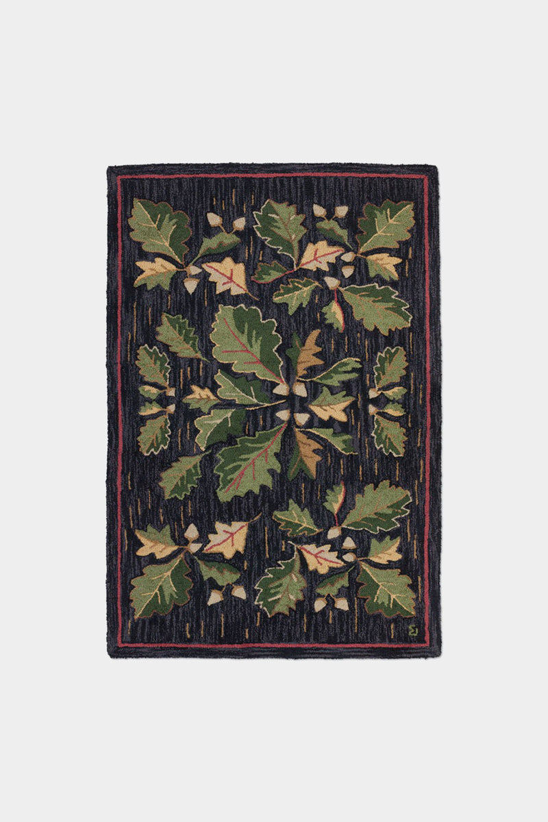 Hooked Area Acorns and Leaves Rug Multi by Wp Relais Handmade | Unisex ...