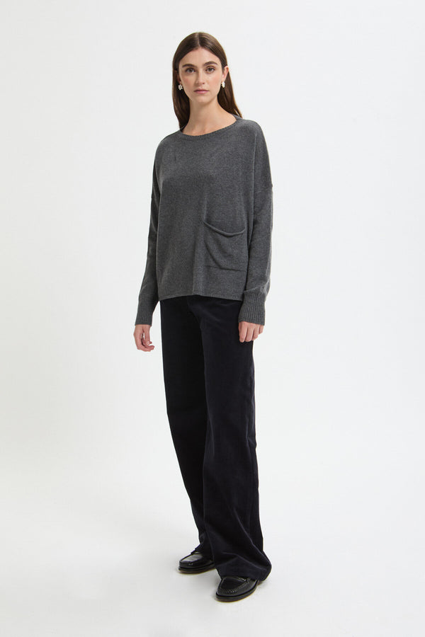 Maglia in lana vergine e cashmere