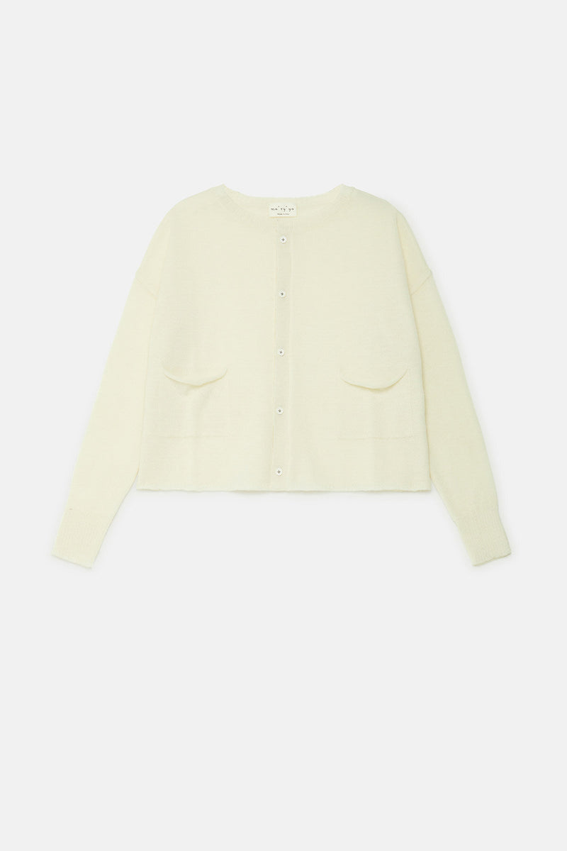 Cardigan Jaw leggero a girocollo