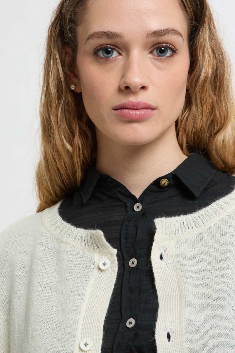 Cardigan R-Neck Light Jaw