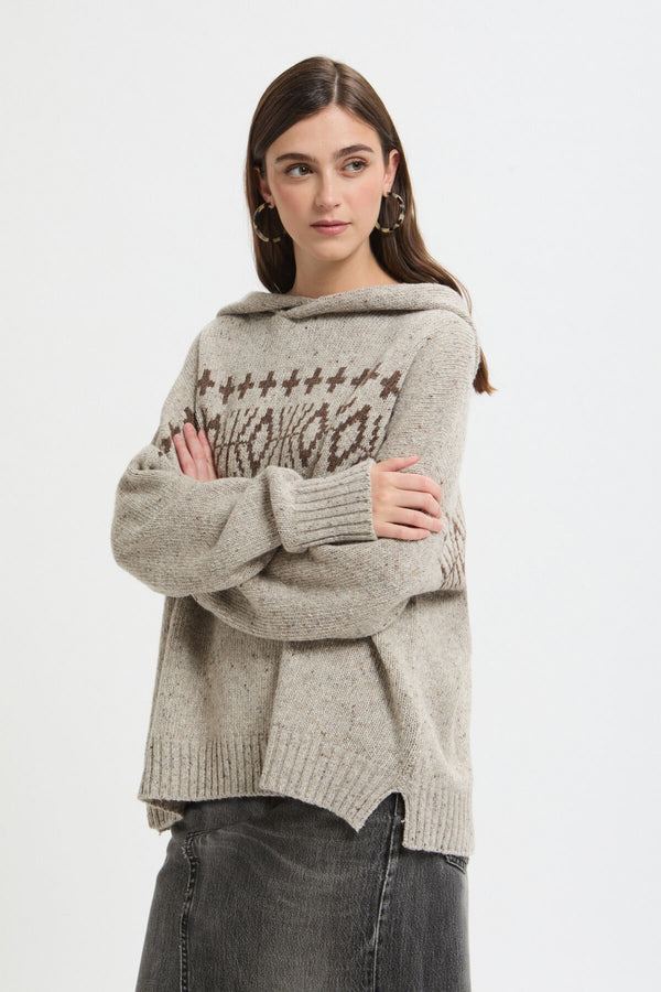 Maglione con cappuccio