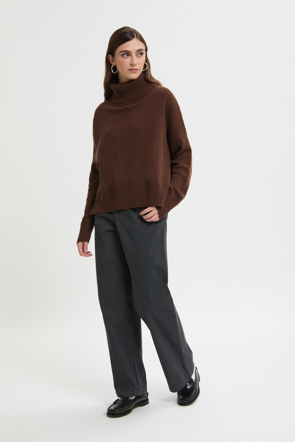 Maglione in lana vergine e cashmere
