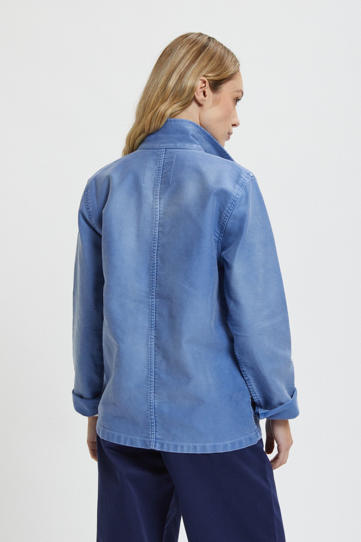 ★le mont★ WGenuine Lmsm Work JacketBlue Le Mont St Michel Authentic Work Jacket Moleskin Blue | Cultizm