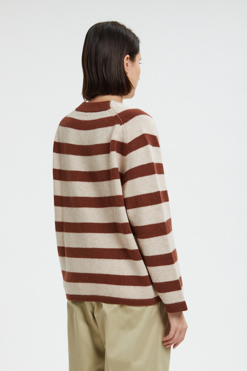Svina Cables Striped Sweater