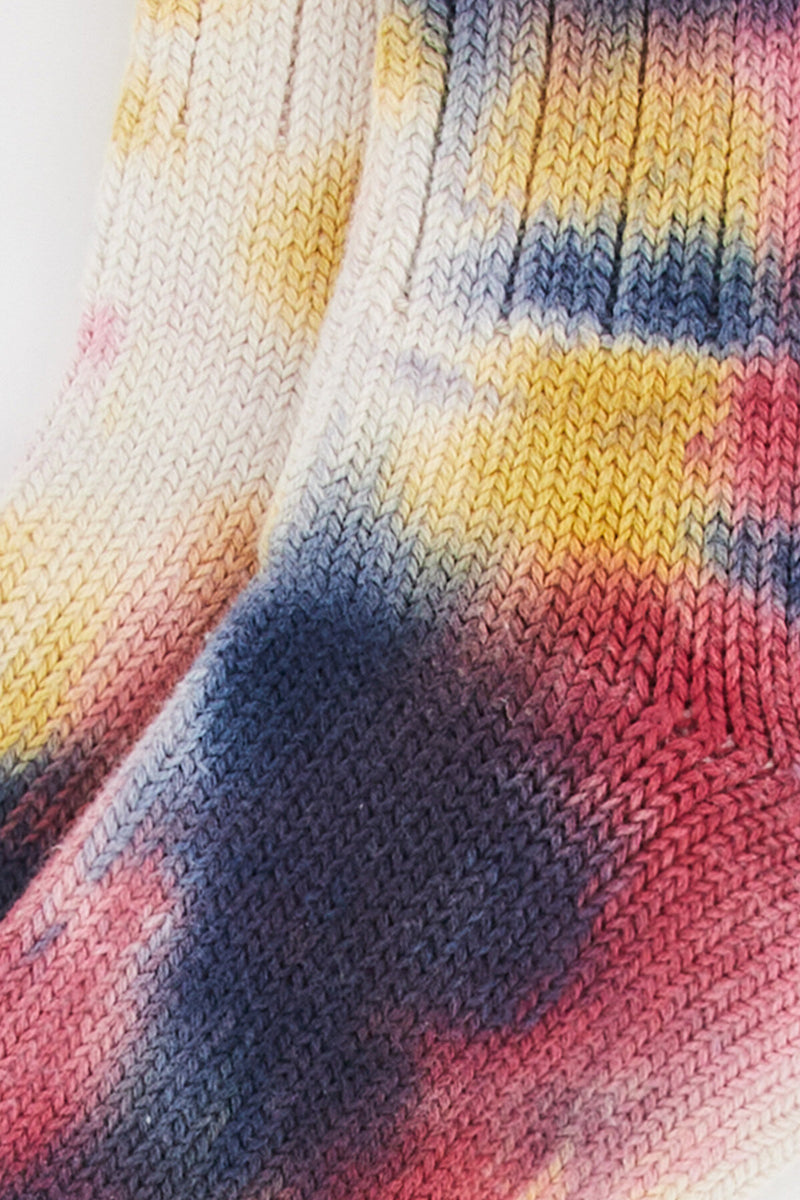 Calzini colorati a coste Tie-Dye