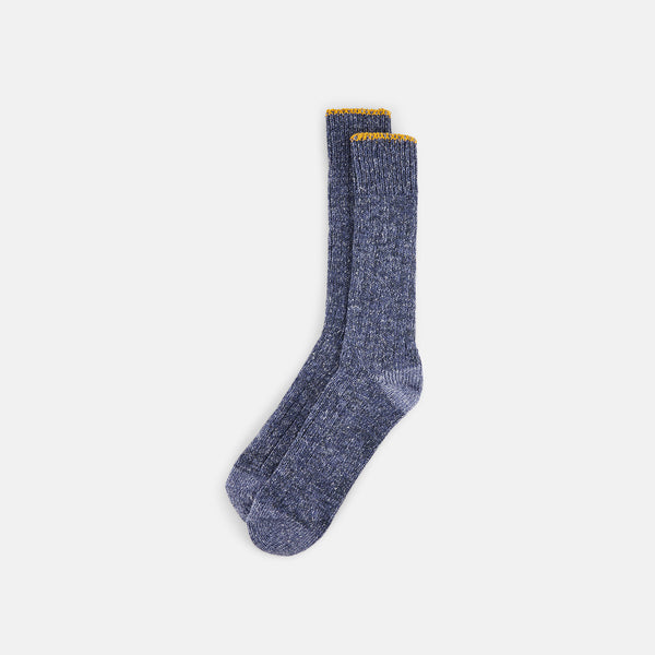 Ribbed Cotton-Blend Socks