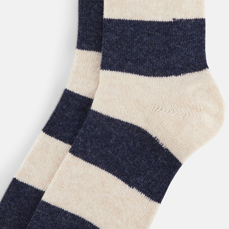 Calzini a righe in misto lana e cashmere