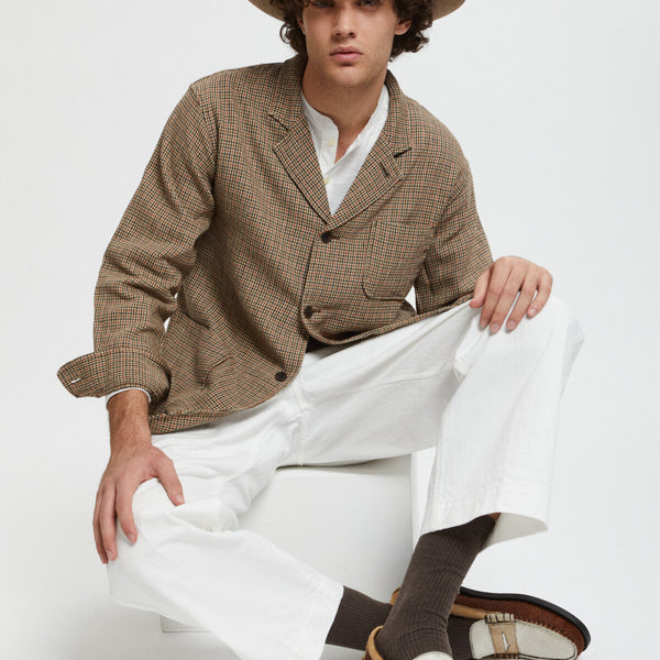 MIL Trousers Herringbone White by Beams | Men | WP Store