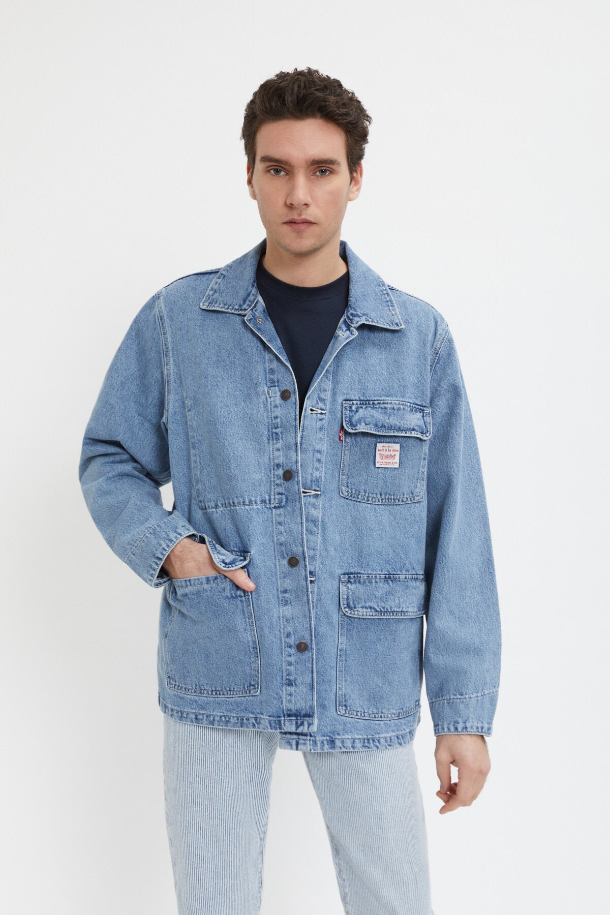 Broadway Engineer Denim Jacket Med indigo by Levis Men WP Store