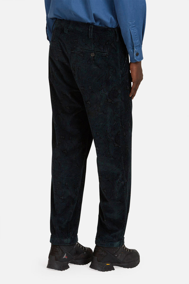 Patterned Corduroy Trousers