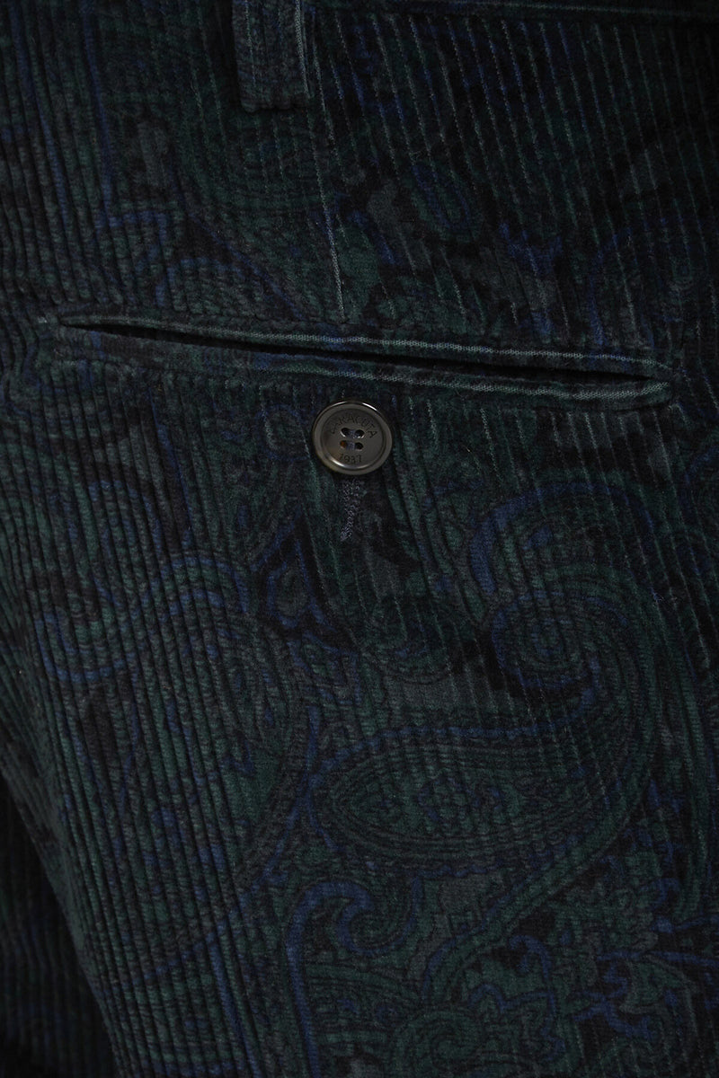 Patterned Corduroy Trousers
