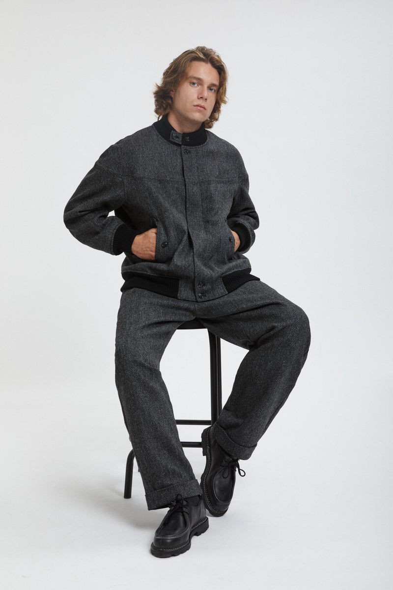 Four Climes Herringbone Bermuda Trousers
