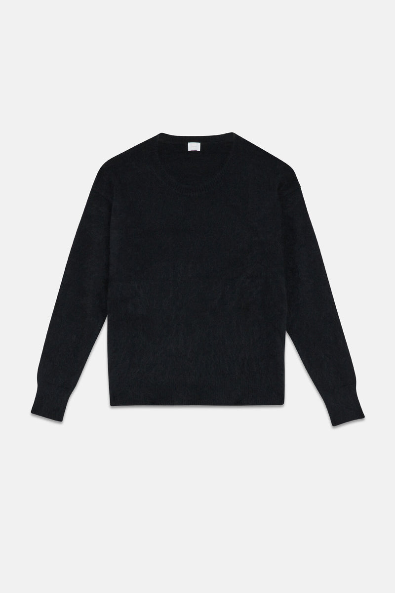 Long-sleeved crew-neck pullover