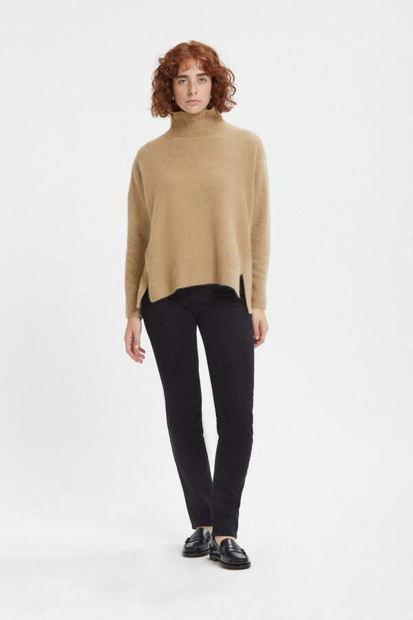 Wool high neck jumper