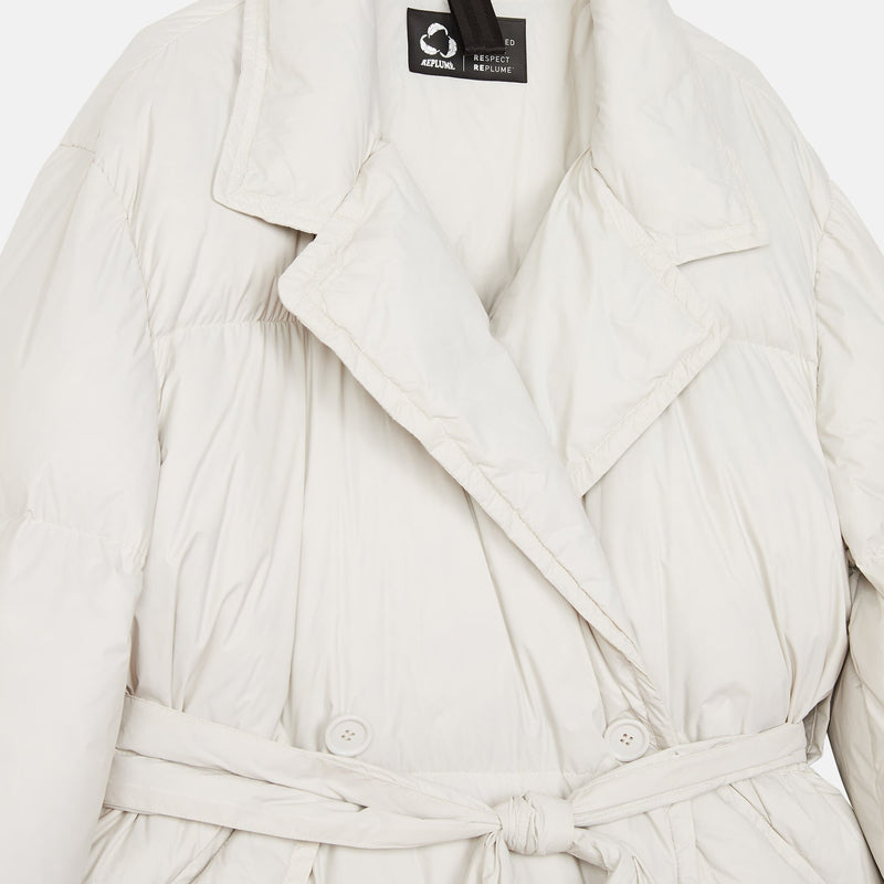 Double-breasted down jacket