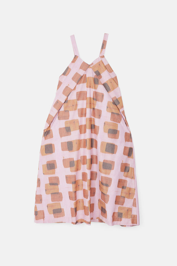 Flux dress with geometric print