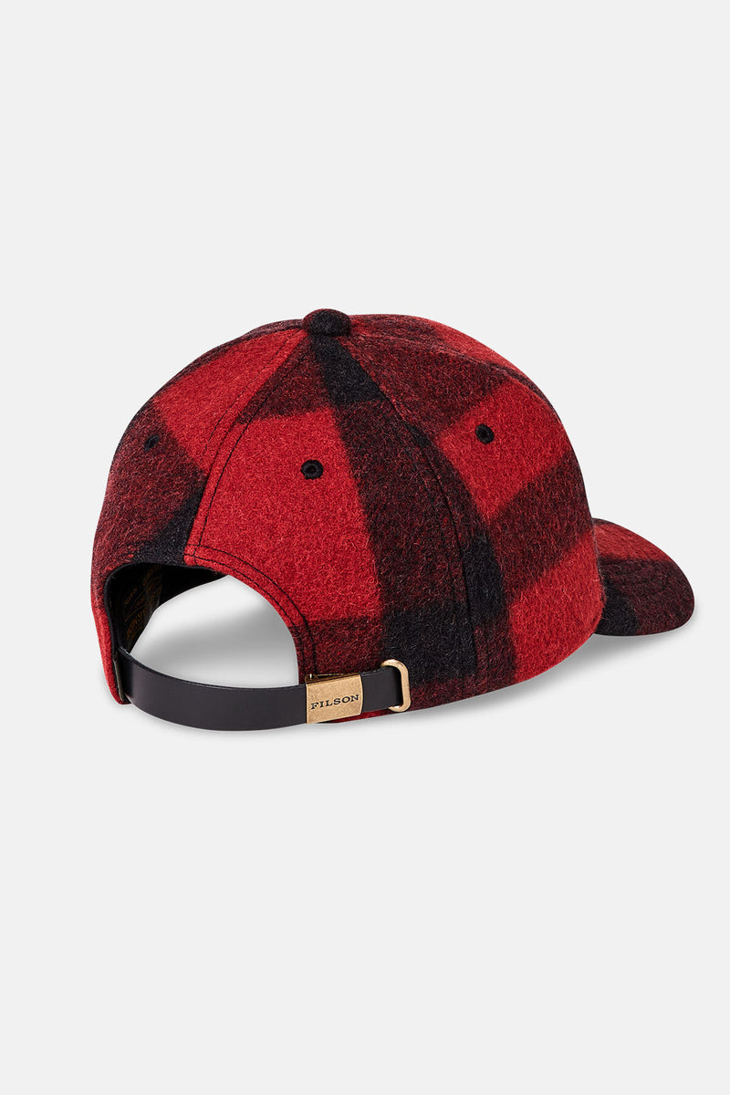 Wool Coats Filson Panel Wool Cap WOOL LOGGER CAP Red Black