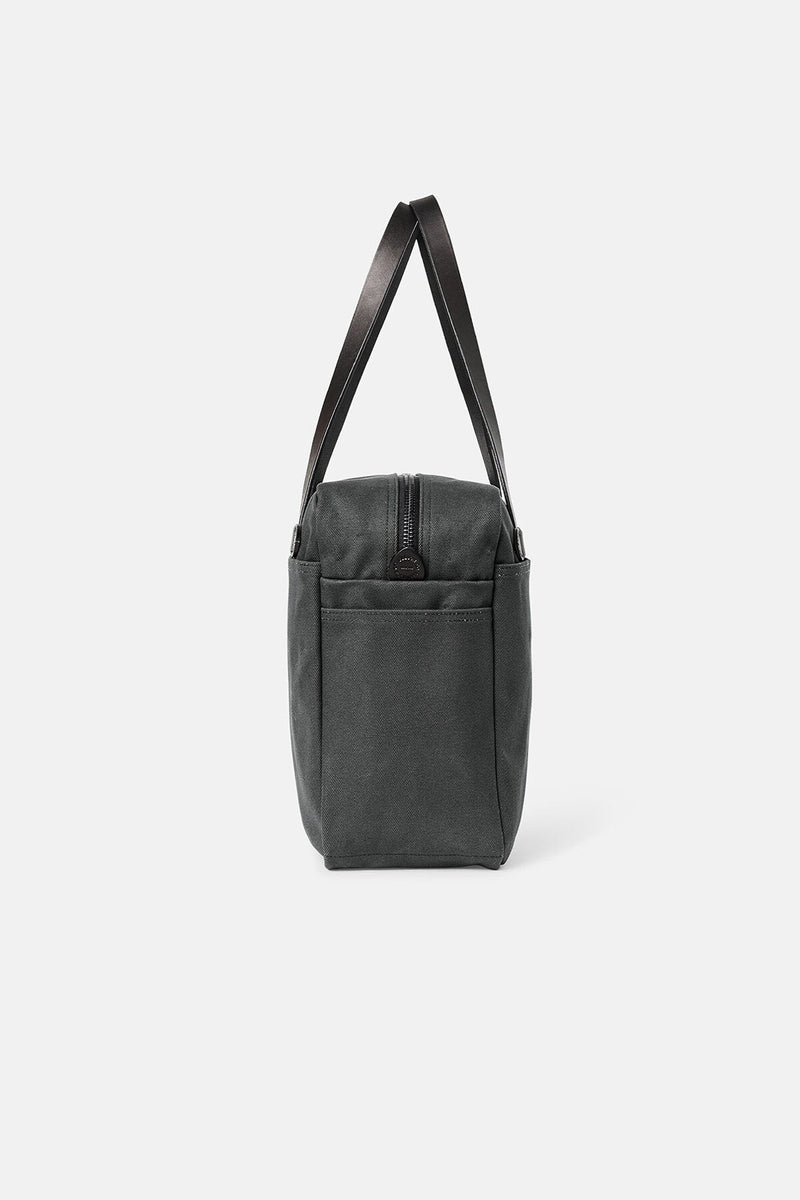 RUGGED TWILL TOTE BAG WITH ZIPPER