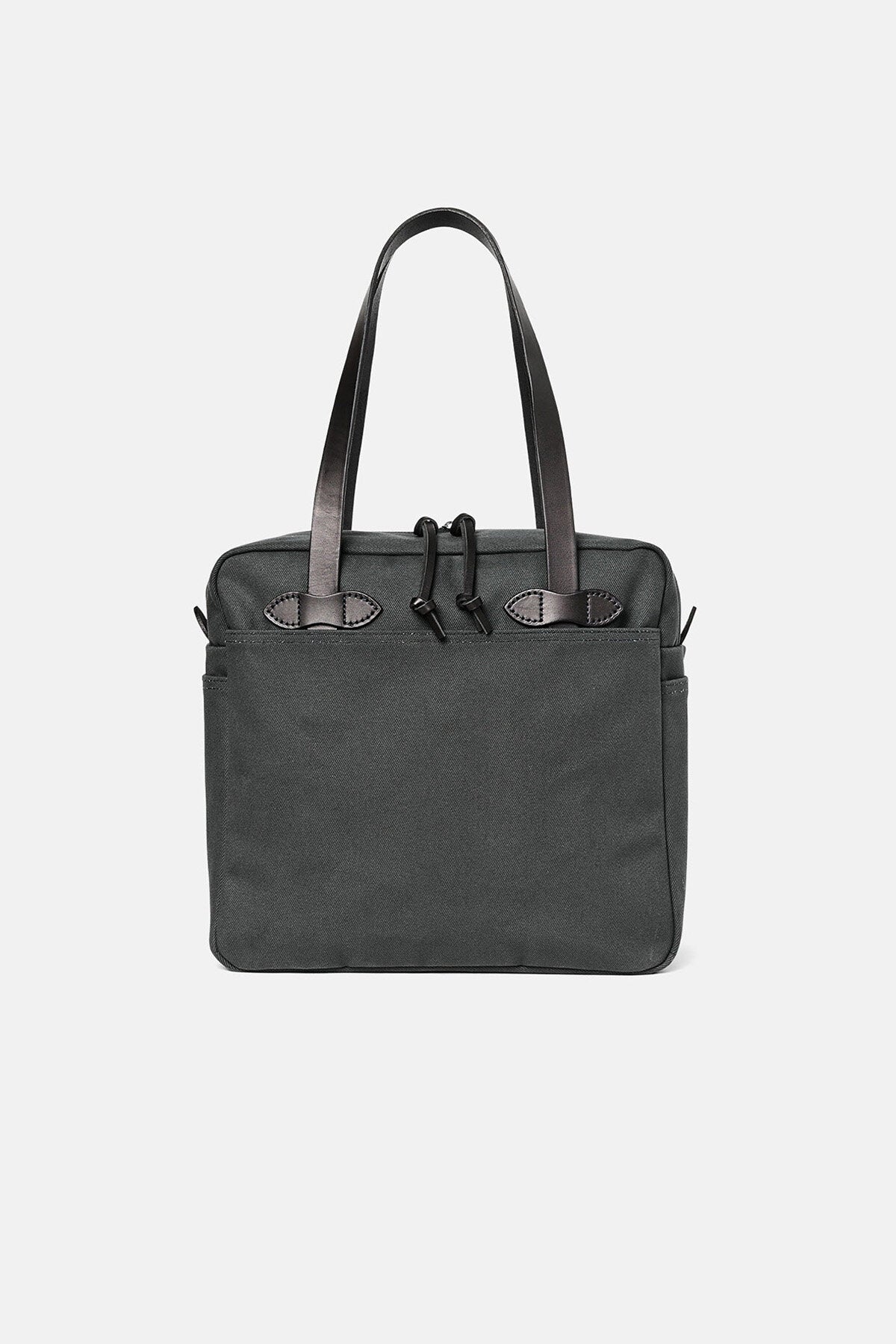 RUGGED TWILL TOTE BAG WITH ZIPPER Faded black by Filson Man Men WP Store