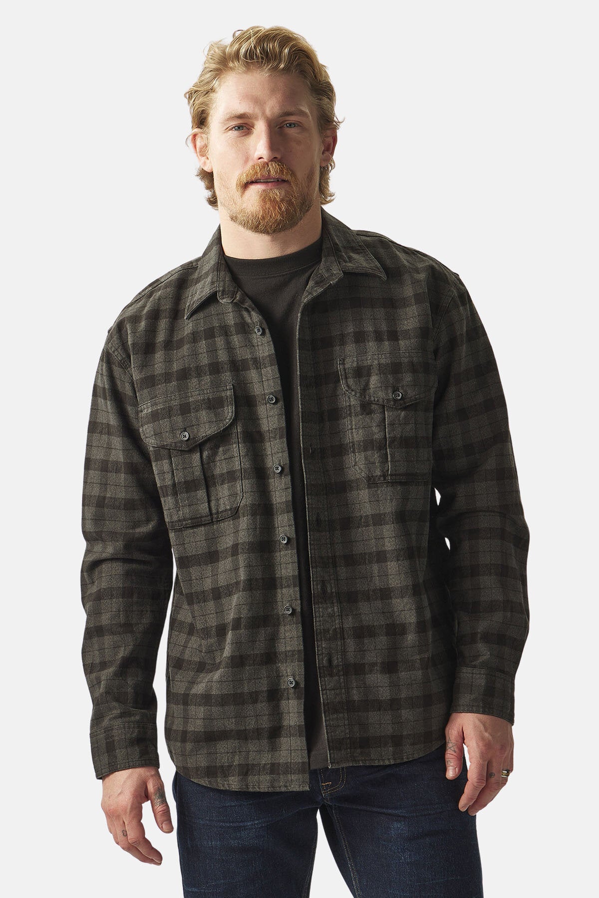 ALASKAN GUIDE SHIRT Heather black plaid by Filson Man | Men | WP Store