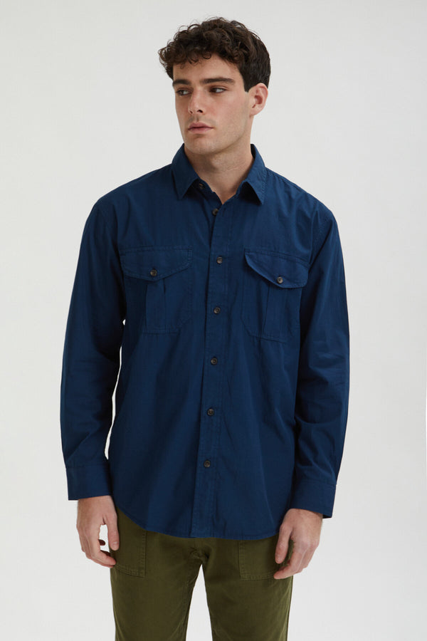 WASHED FEATHER CLOTH SHIRT