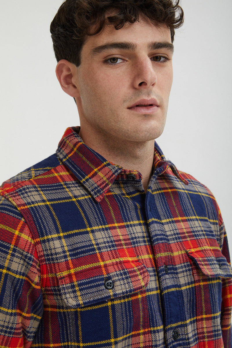 VINTAGE FLANNEL WORK SHIRT