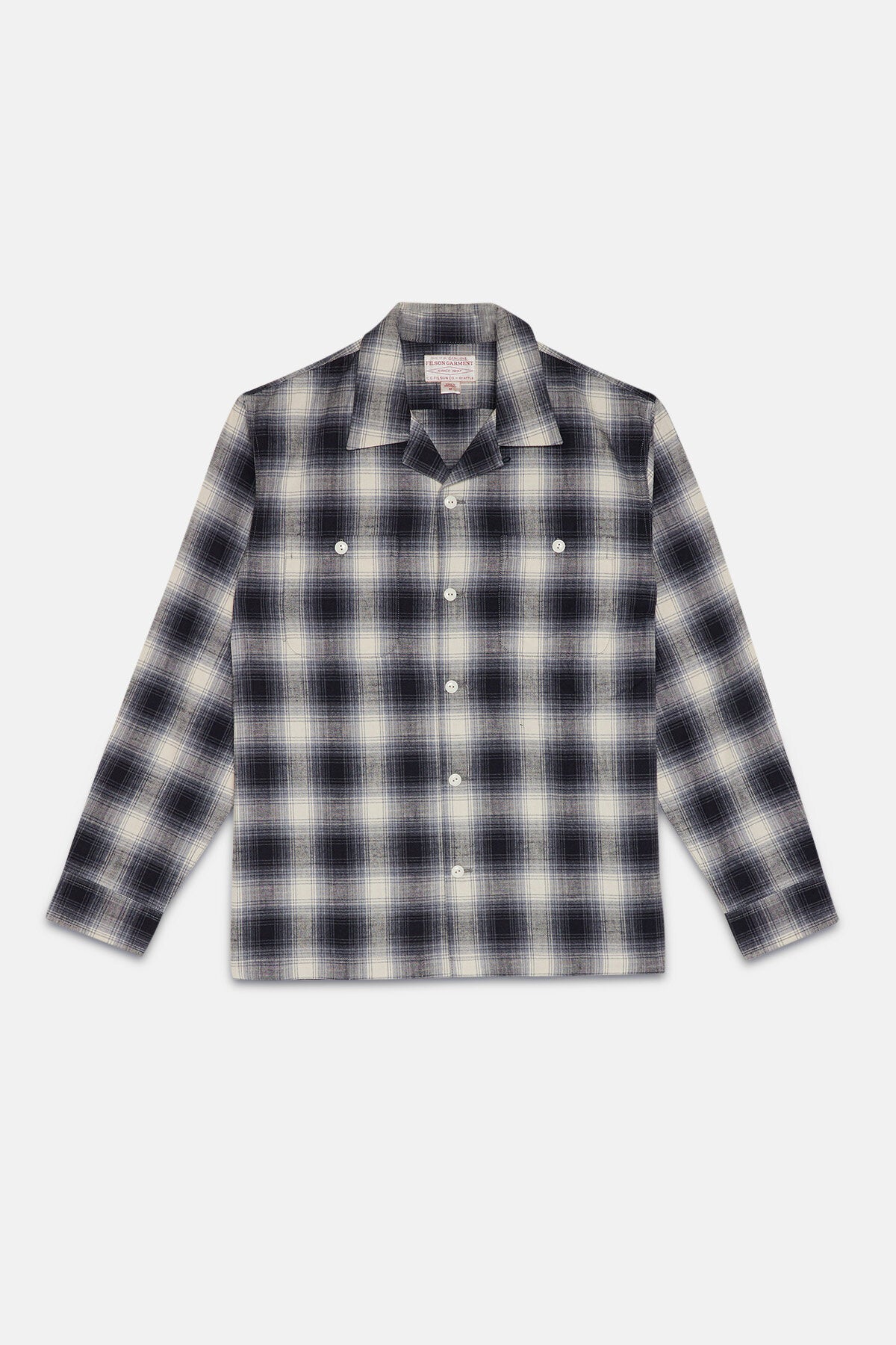 ELK HEIGHTS CAMP SHIRT Black / gray shadow by Filson Man | Men