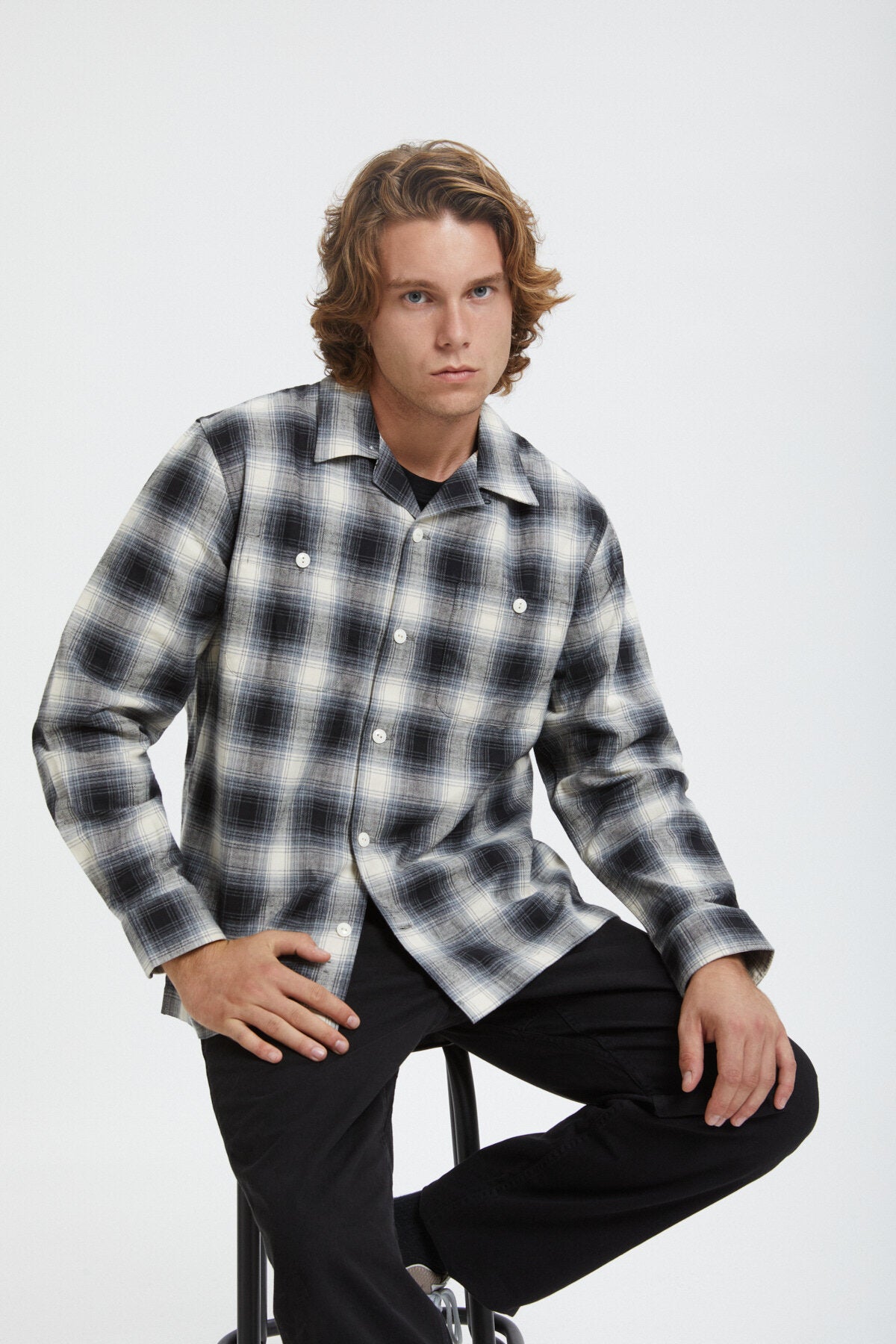 K*N様 FILSON ELK HEIGHTS CAMP SHIRT ELK HEIGHTS CAMP SHIRT Black / gray shadow by Filson Man | Men