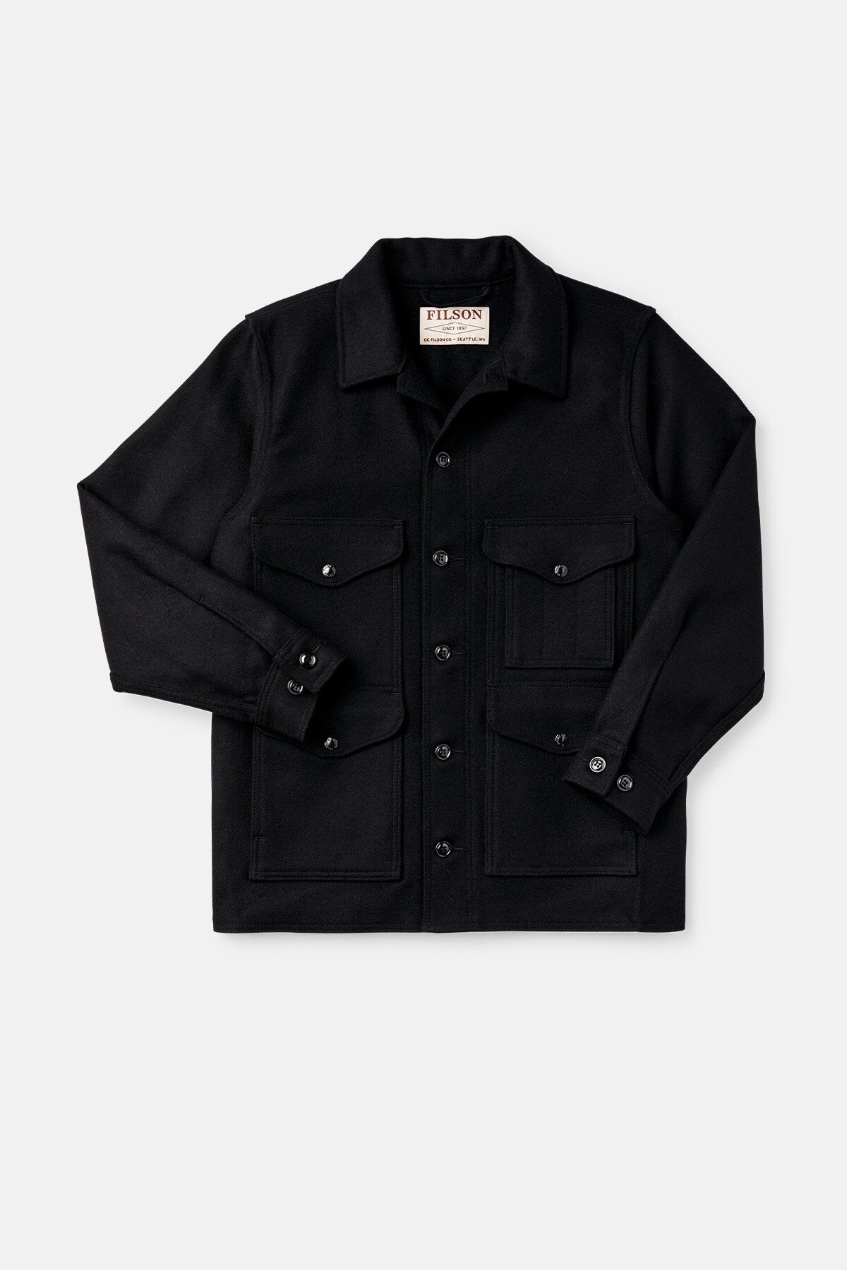 MACKINAW WOOL CRUISER JACKET Dark navy solid by Filson Man Men WP Store