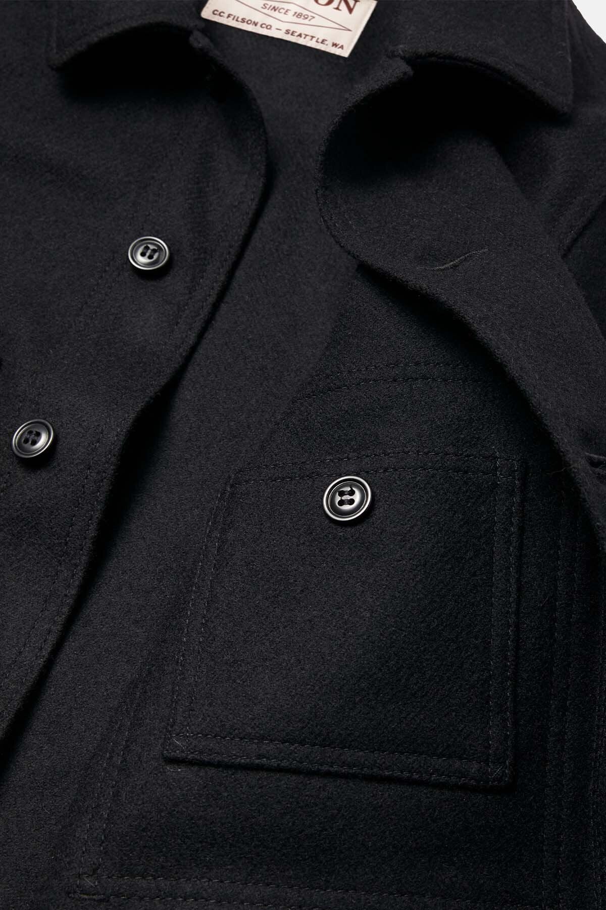 MACKINAW WOOL CRUISER JACKET Dark navy solid by Filson Man Men WP Store