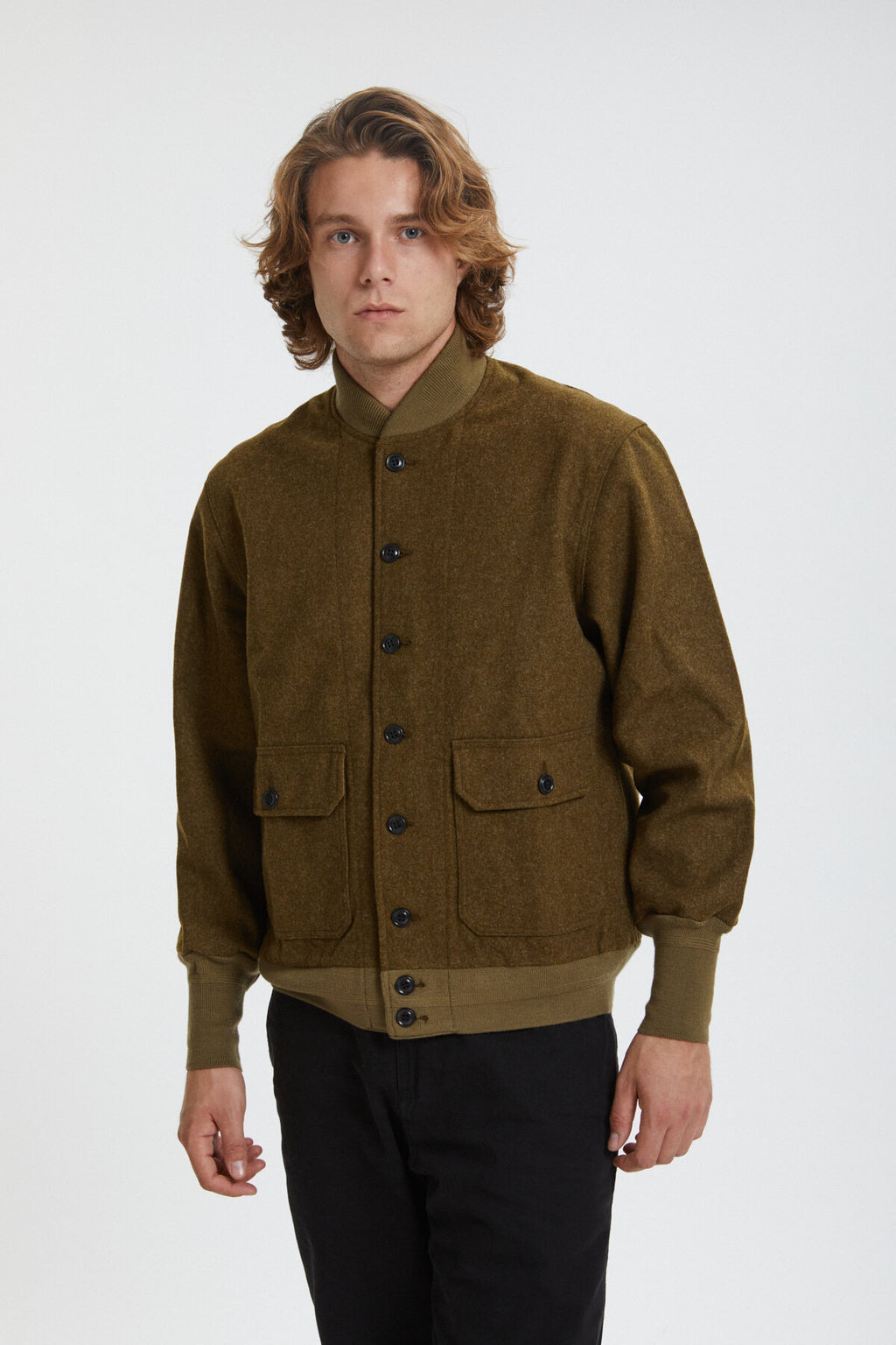 CCC WOOL BOMBER Marsh olive by Filson Man Men WP Store