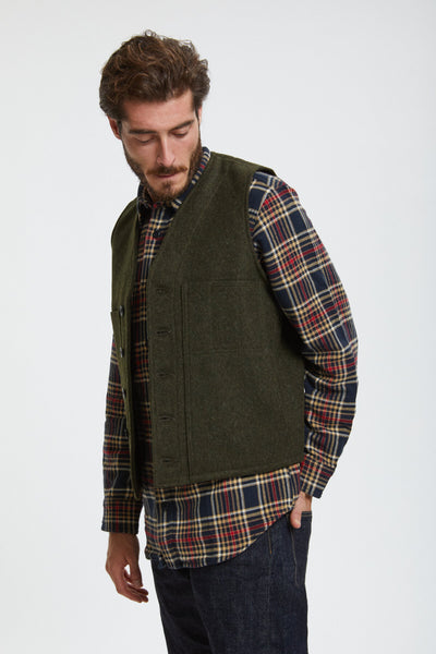 MACKINAW WOOL VEST Forest green by Filson Man | Men | WP Store