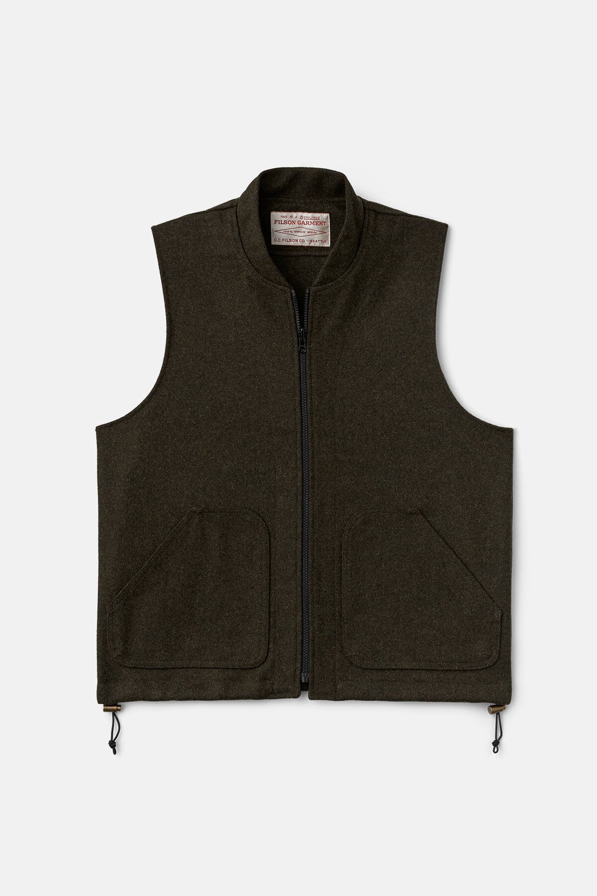 MACKINAW WOOL VEST LINER Forest green by Filson Man | Men | WP Store