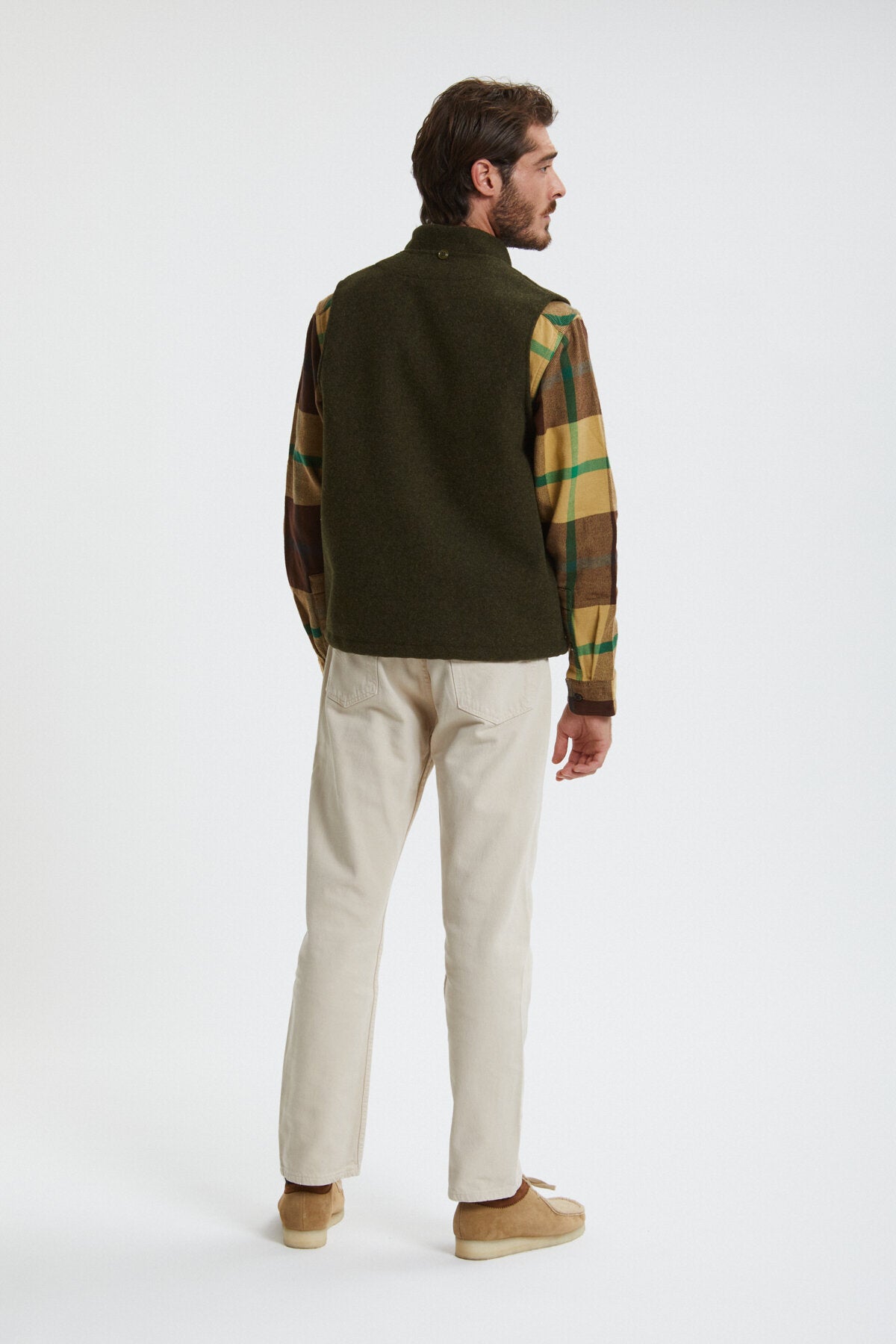 MACKINAW WOOL VEST LINER Forest green by Filson Man Men WP Store