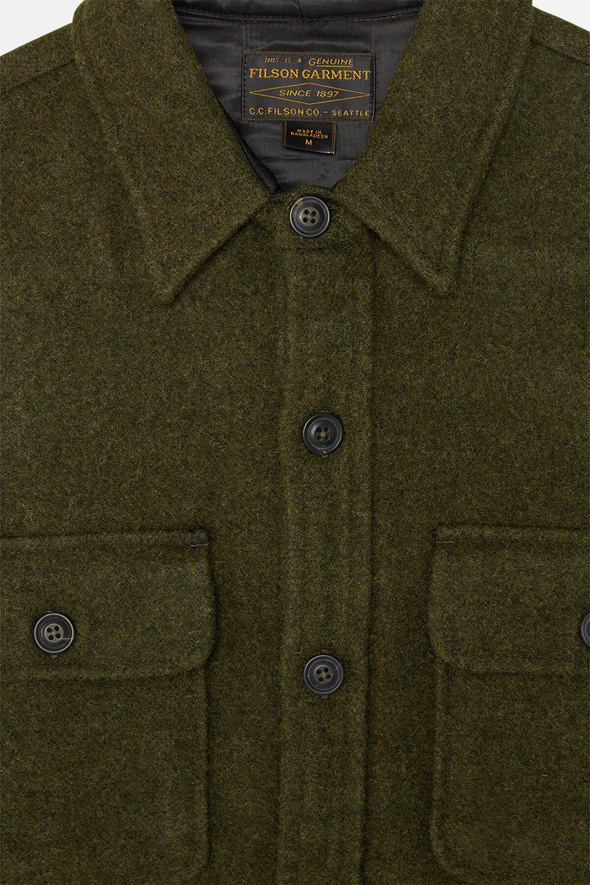 トップス WOOL CPO SHIRTS human made L CPO WOOL JAC-SHIRT Forest green by Filson Man | Men | WP Store
