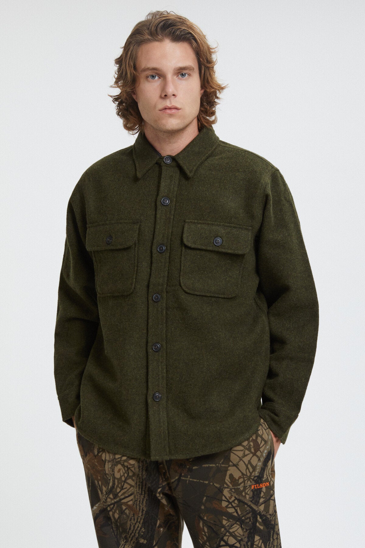 CPO WOOL JAC-SHIRT Forest green by Filson Man | Men | WP Store