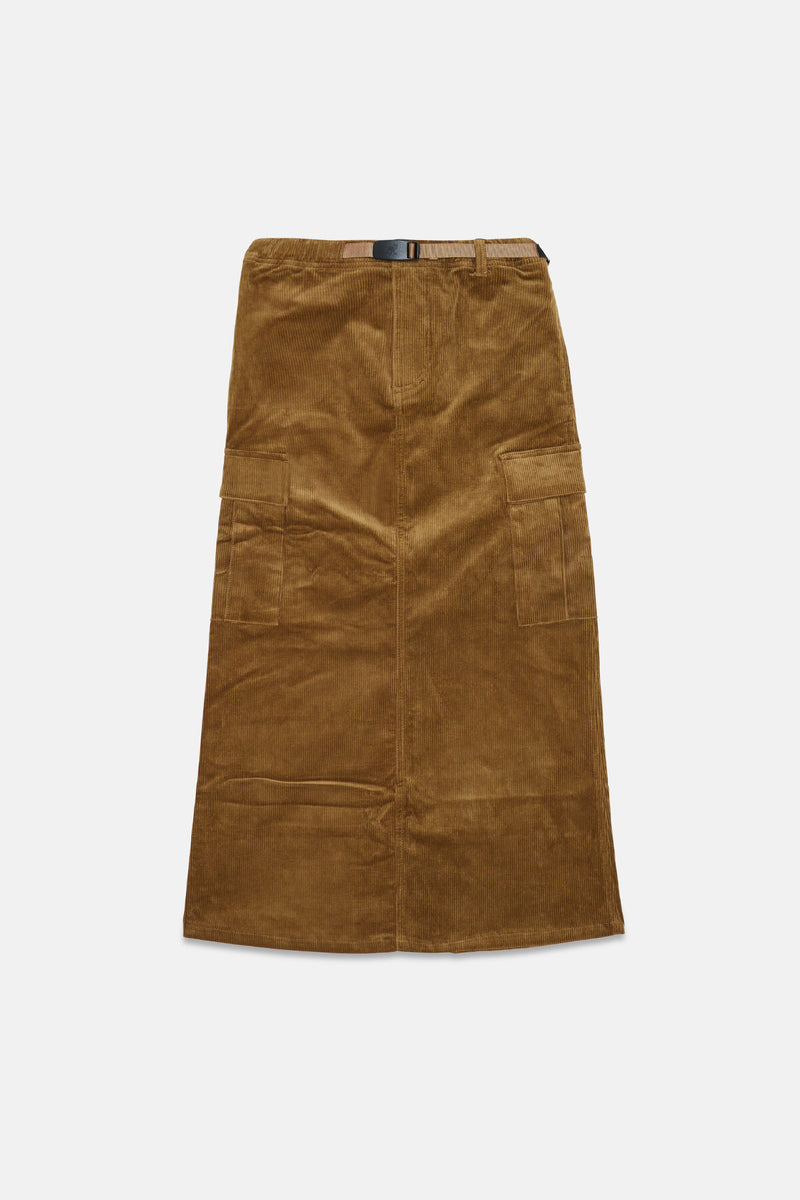 Corduroy Long Cargo Skirt