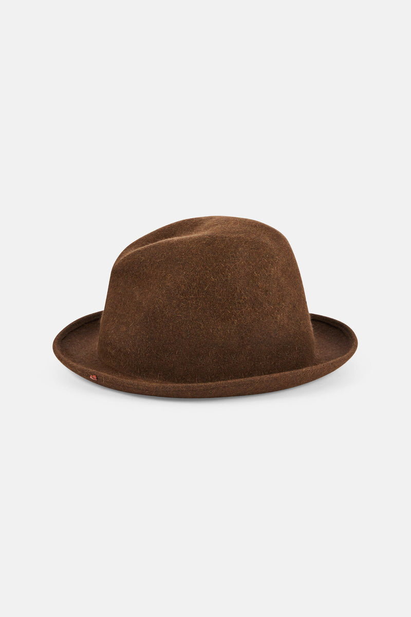 Hobo Felt Travel Hat Brown raw by Superduper, Unisex