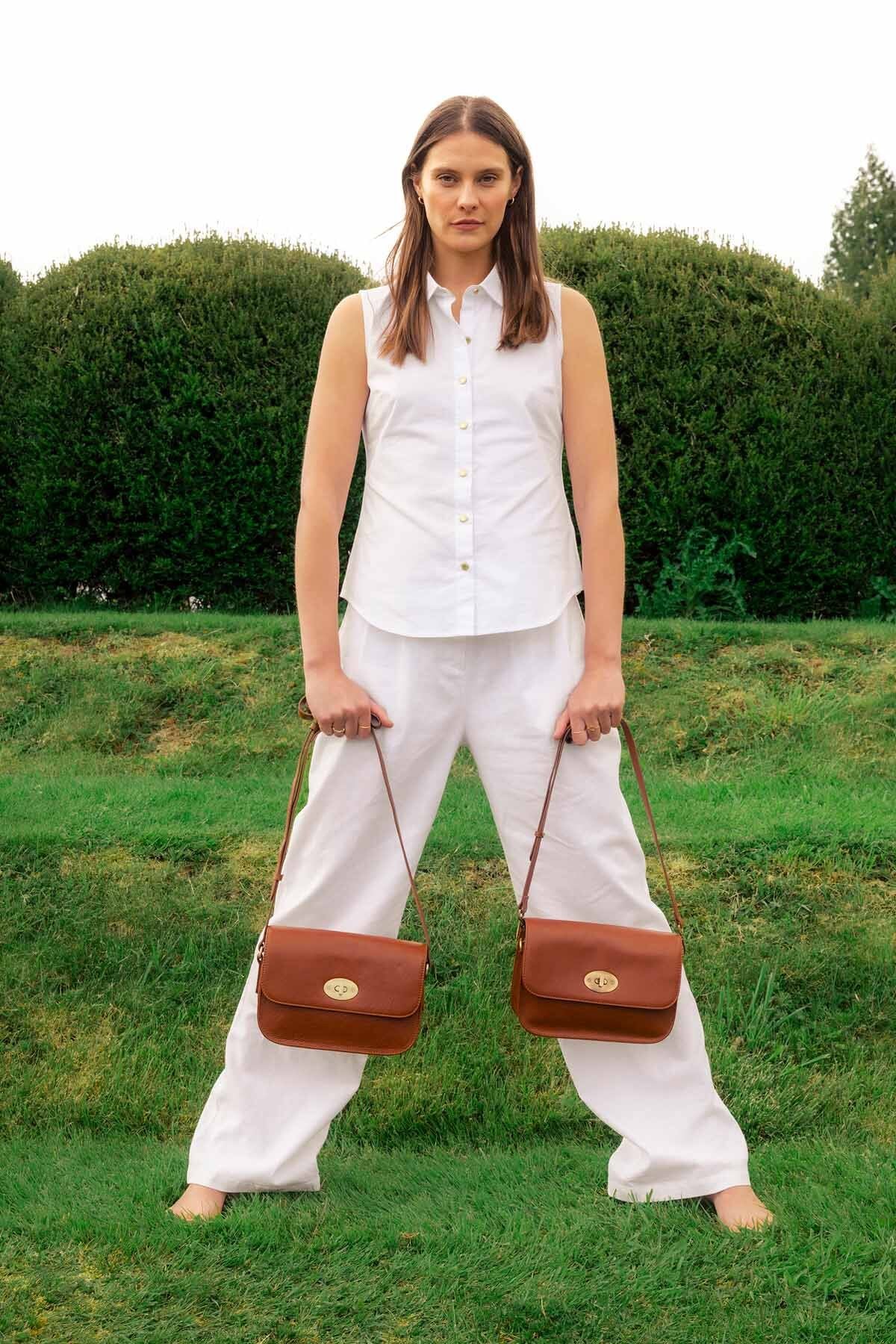 Isla Leather Cross Body Bag Brown by Barbour Lady | Women | WP Store