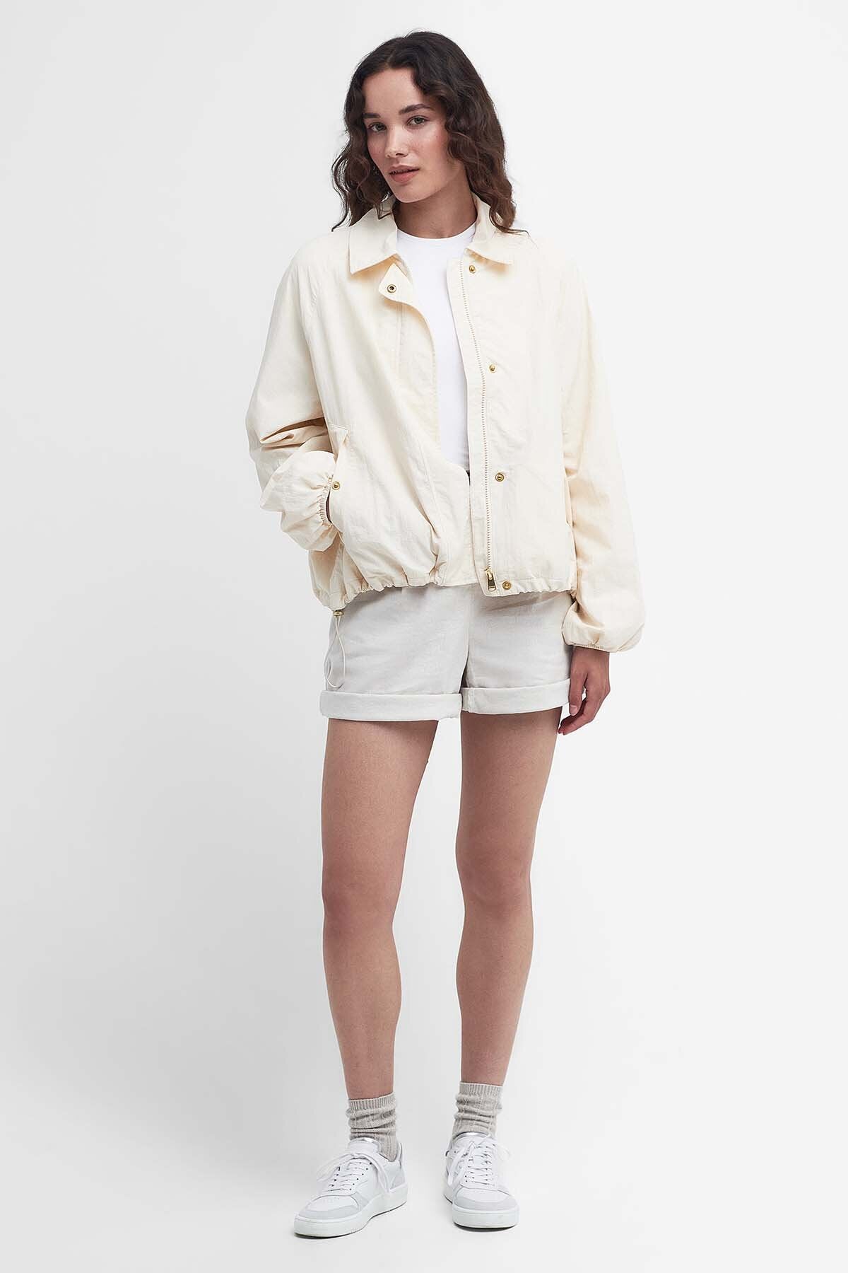 【良品】Barbour ジャケット　白　アイボリー　タグ付き 良品】Barbour ジャケット 白 アイボリー タグ付き