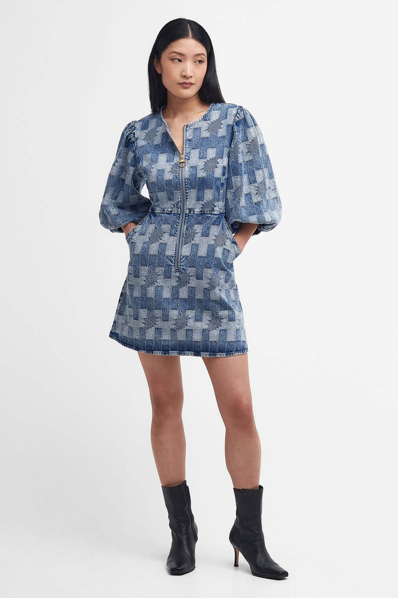 barbour denim dress Bowhill Patchwork Denim Mini Dress Patchwork denim by Barbour Lady | Women