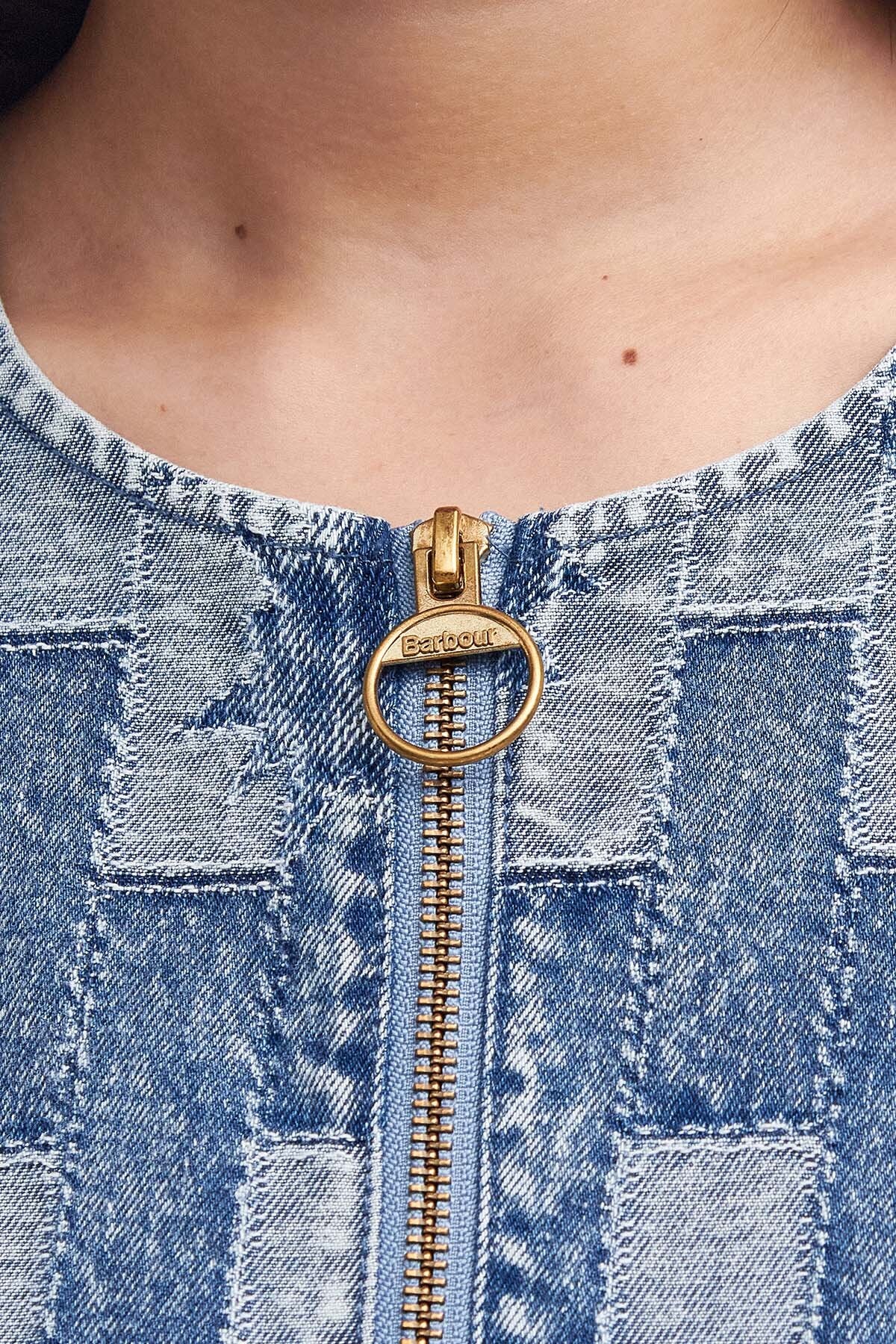 ワンピースその他 BARBOUR Edit Bowhill Patchwork Denim Mini Dress Patchwork Denim Bowhill Mini Dress | Barbour