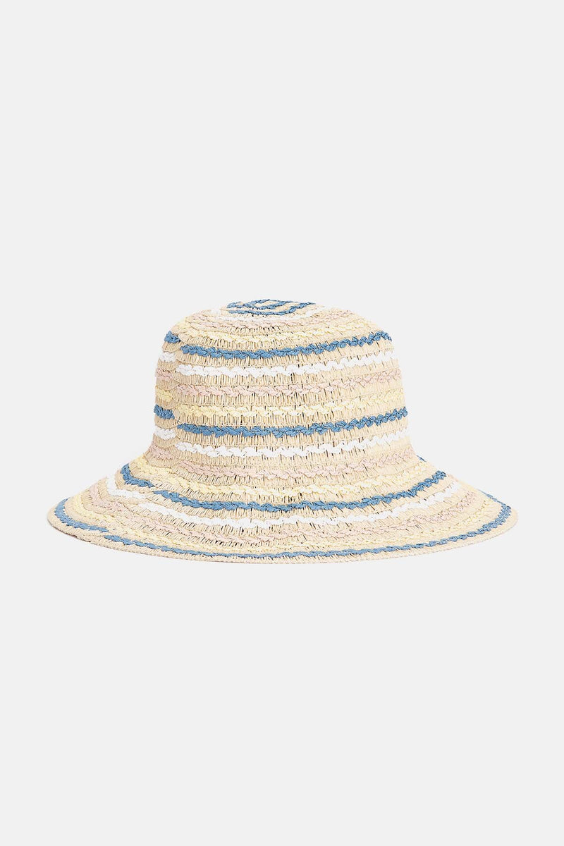 Dana Cloche Straw Bucket Hat