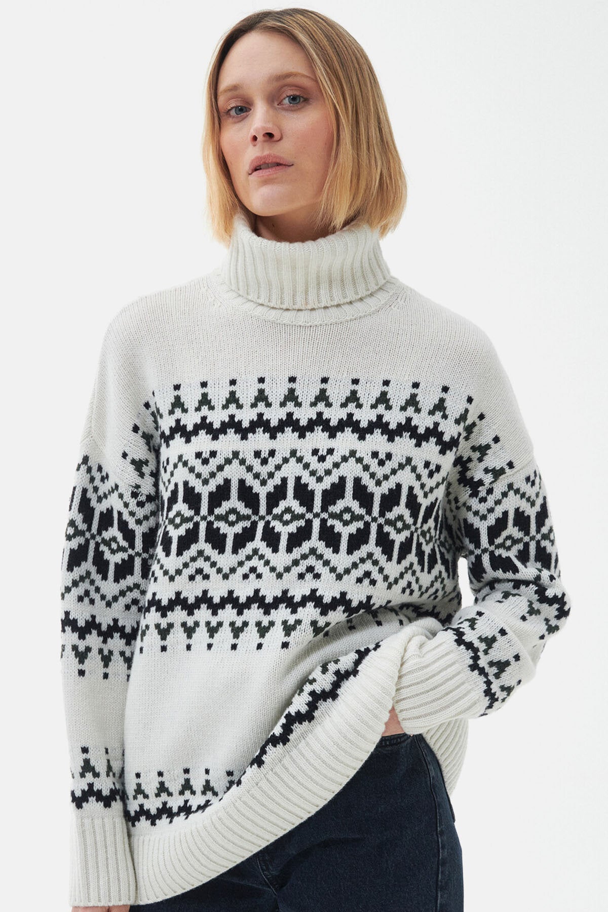 Patrisse Knitted Jumper Antique white by Barbour Lady | Women | WP Store