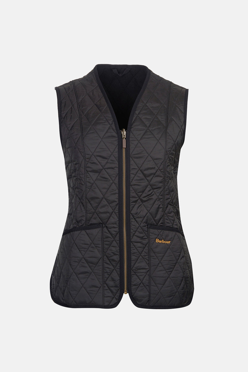Lady Fleece Betty Vest Black by Barbour Lady Women WP Store