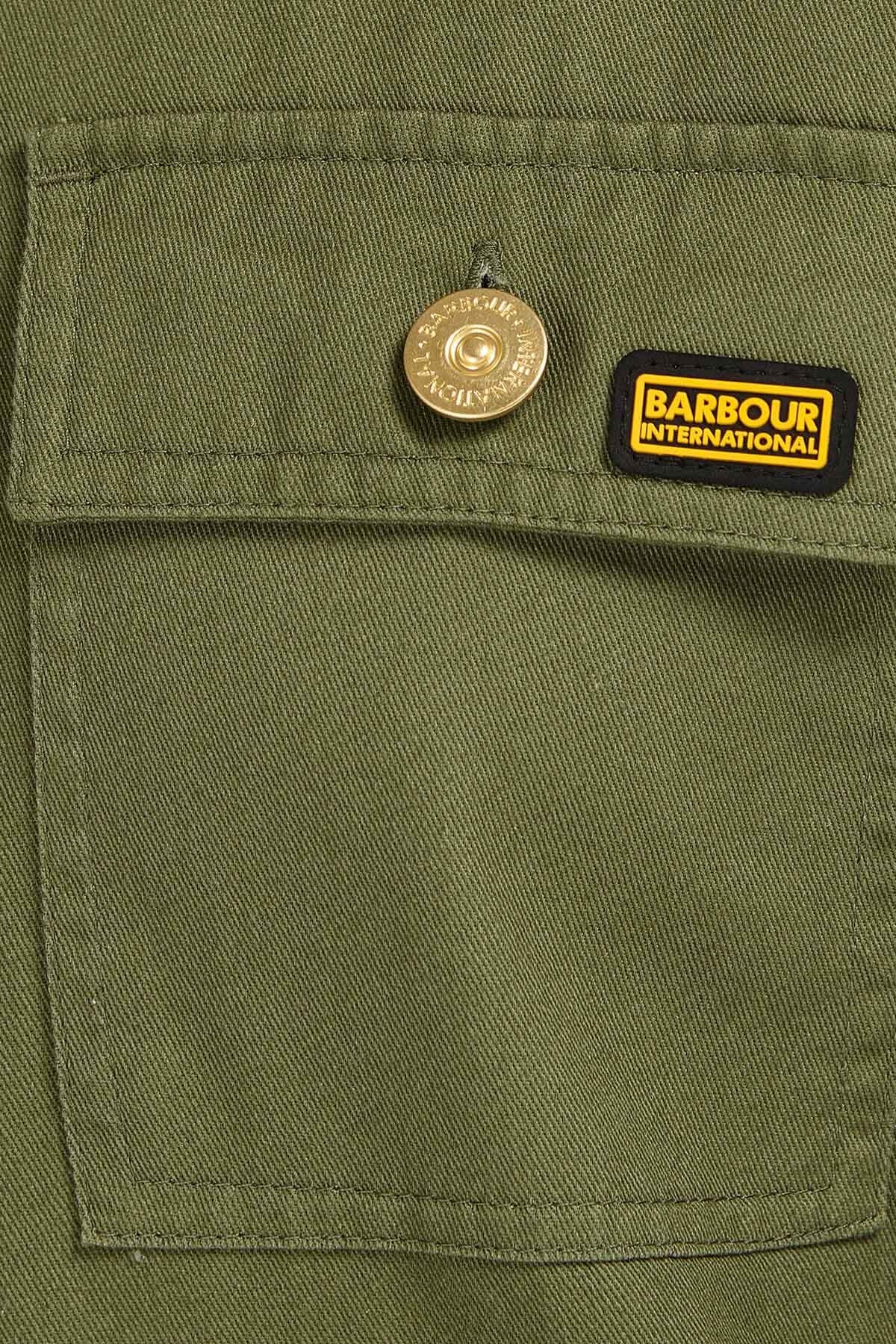 B.Intl Morgan Overshirt Midnight green by Barbour