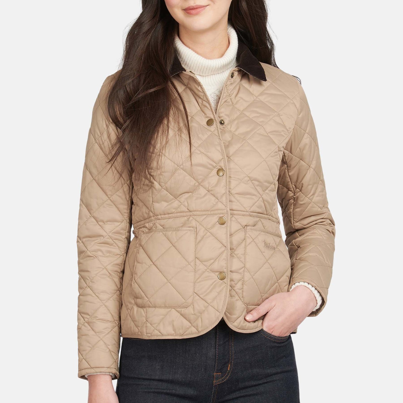 Barbour｜JUMPERS (Deveron Quilted Jacket - Lt Trench/Lt Barbour Deveron Kapitone Ceket BE34 Lt Trench