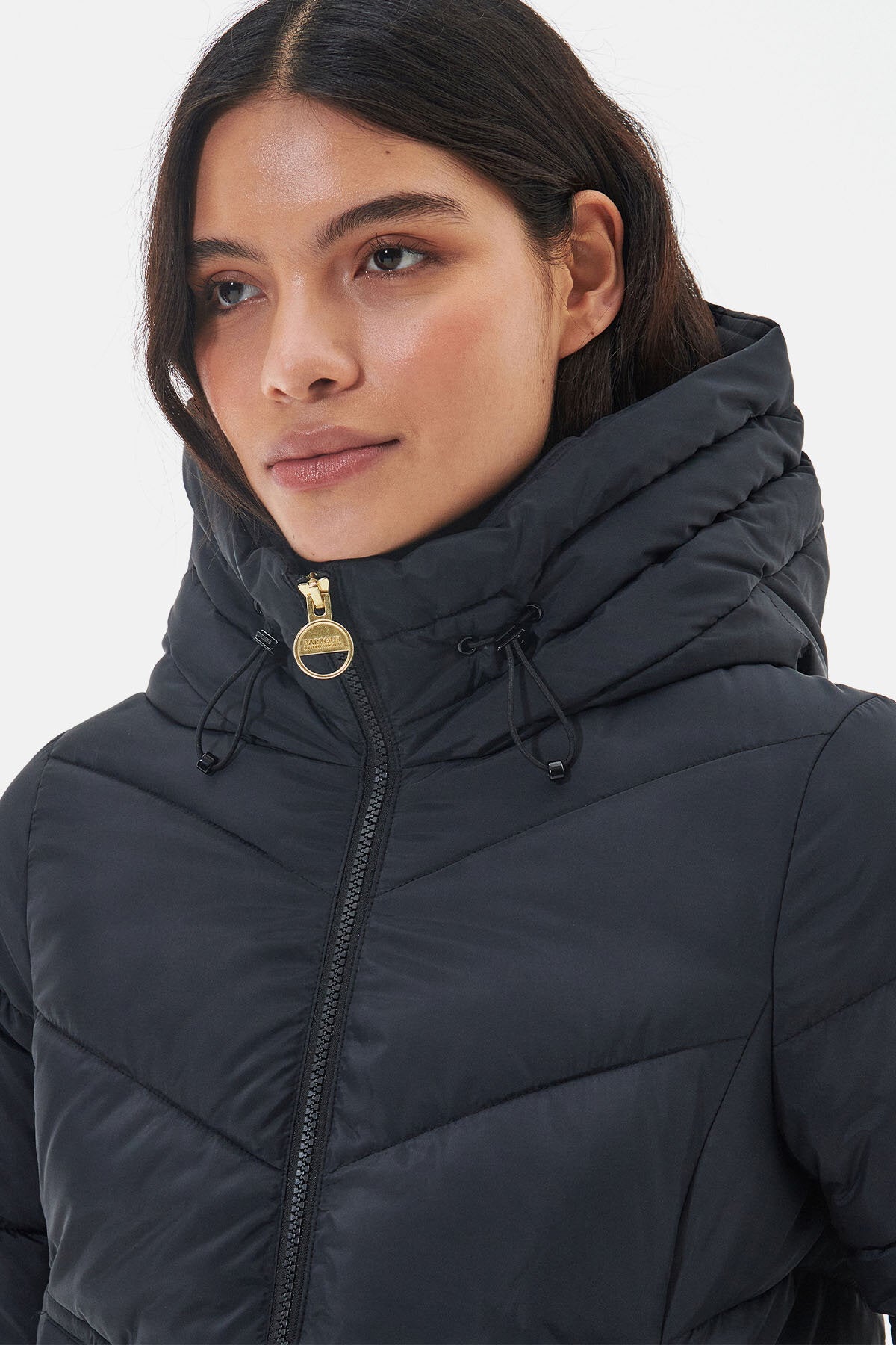 Boston Quilted Jacket Black by Barbour International Lady Women WP Store