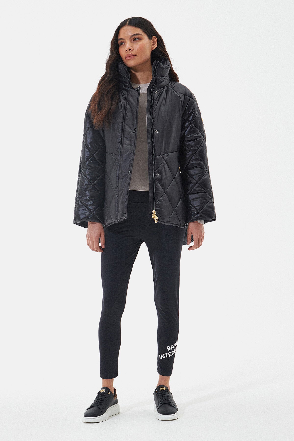 ジャケット BARBOUR Woman Jacket Black LQU1666LQU BK12 Parade Quilted Jacket Black by Barbour International Lady